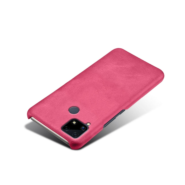 For OPPO Realme C25 Calf Texture PC + PU Phone Case