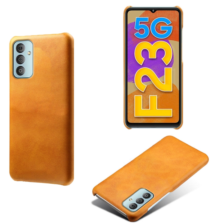 For Samsung Galaxy F23 5G Calf Texture PC + PU Phone Case