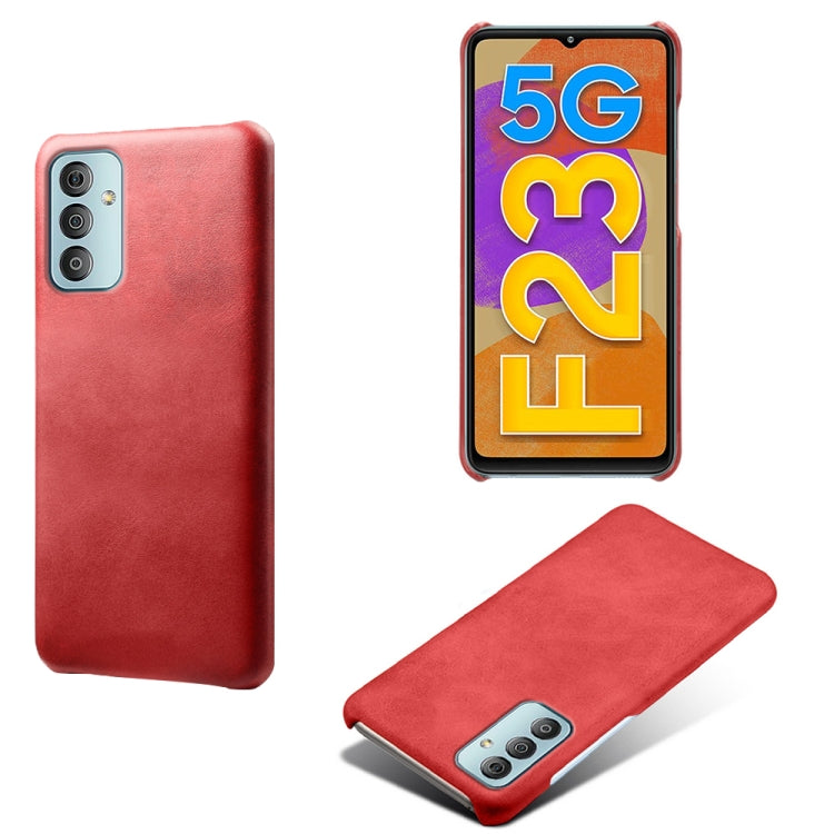 For Samsung Galaxy F23 5G Calf Texture PC + PU Phone Case