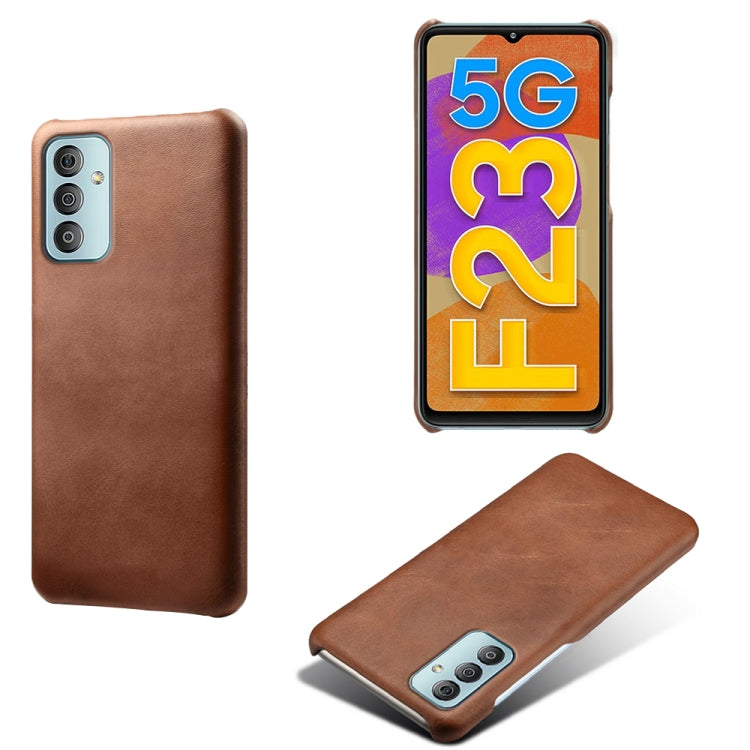 For Samsung Galaxy F23 5G Calf Texture PC + PU Phone Case