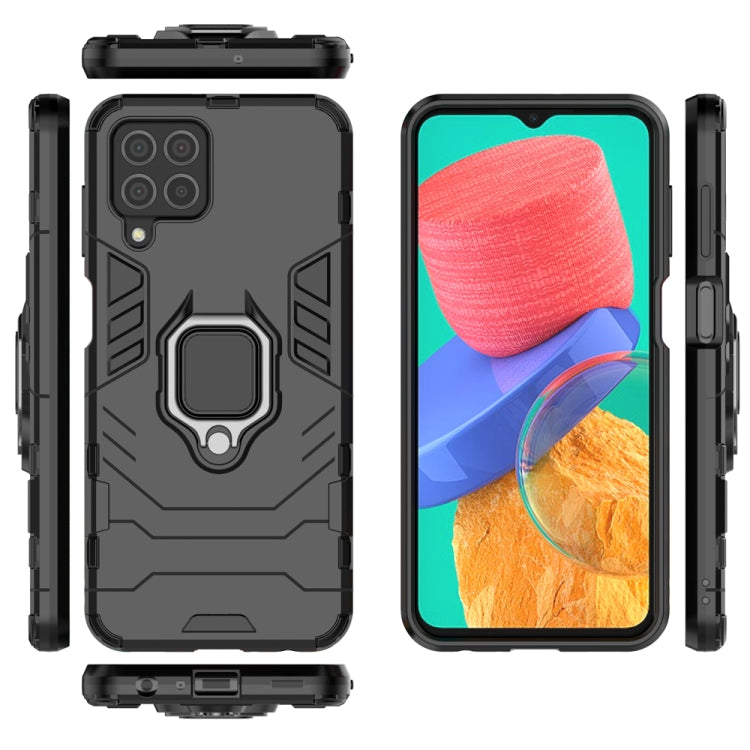 For Samsung Galaxy M33 5G India PC + TPU Shockproof Protective Phone Case with Magnetic Ring Holder
