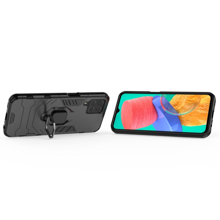 For Samsung Galaxy M33 5G India PC + TPU Shockproof Protective Phone Case with Magnetic Ring Holder