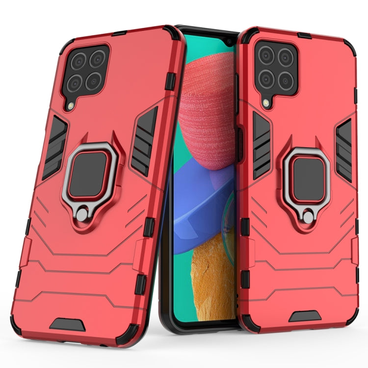 For Samsung Galaxy M33 5G India PC + TPU Shockproof Protective Phone Case with Magnetic Ring Holder