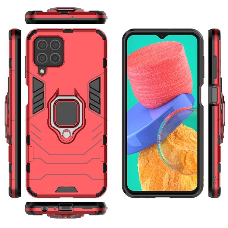 For Samsung Galaxy M33 5G India PC + TPU Shockproof Protective Phone Case with Magnetic Ring Holder