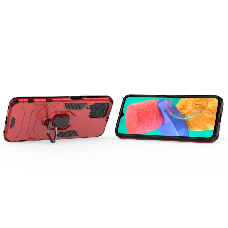 For Samsung Galaxy M33 5G India PC + TPU Shockproof Protective Phone Case with Magnetic Ring Holder
