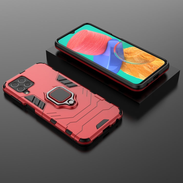 For Samsung Galaxy M33 5G India PC + TPU Shockproof Protective Phone Case with Magnetic Ring Holder