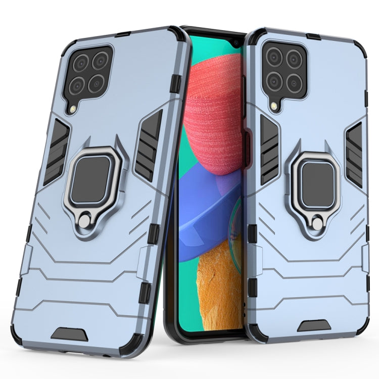 For Samsung Galaxy M33 5G India PC + TPU Shockproof Protective Phone Case with Magnetic Ring Holder