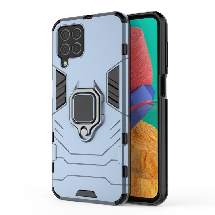 For Samsung Galaxy M33 5G India PC + TPU Shockproof Protective Phone Case with Magnetic Ring Holder