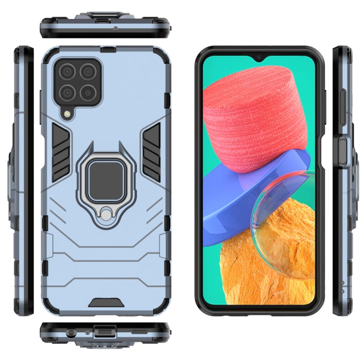For Samsung Galaxy M33 5G India PC + TPU Shockproof Protective Phone Case with Magnetic Ring Holder