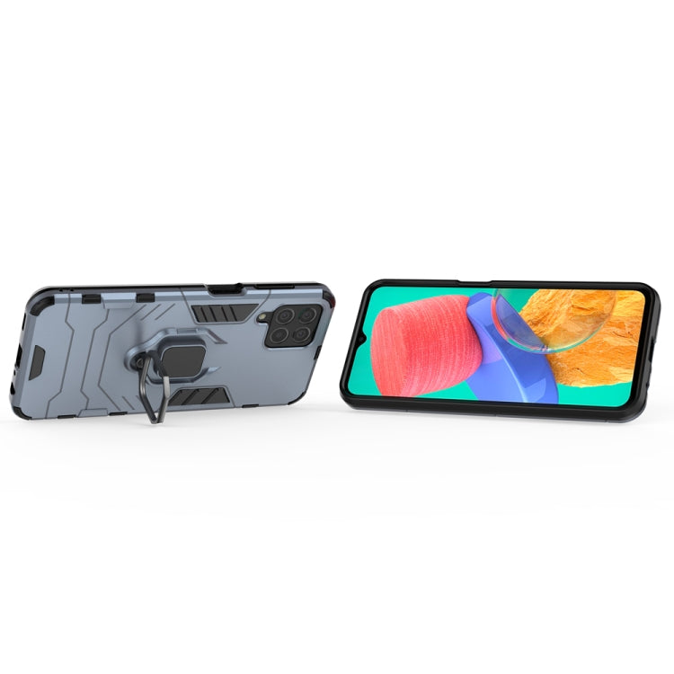 For Samsung Galaxy M33 5G India PC + TPU Shockproof Protective Phone Case with Magnetic Ring Holder
