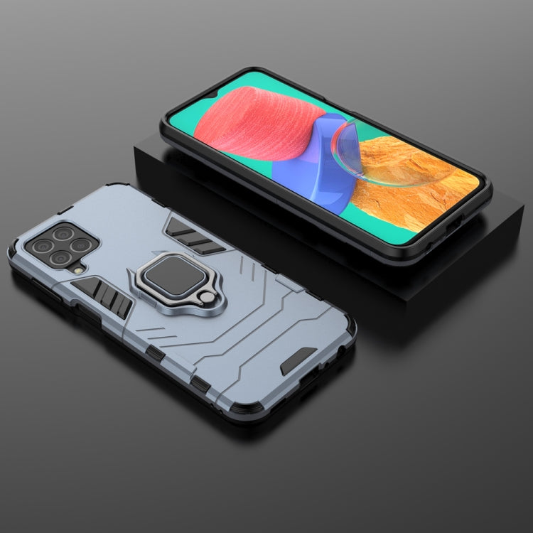 For Samsung Galaxy M33 5G India PC + TPU Shockproof Protective Phone Case with Magnetic Ring Holder
