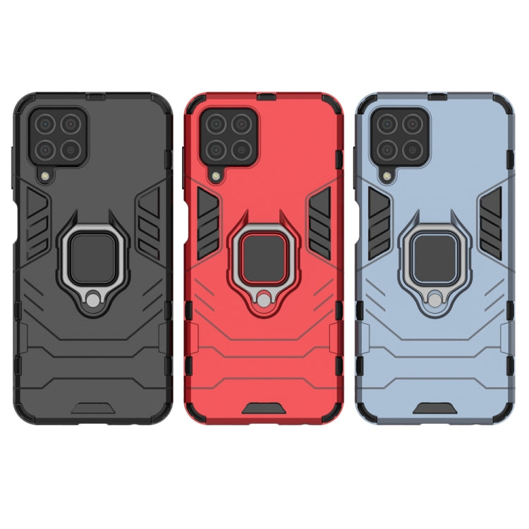 For Samsung Galaxy M33 5G India PC + TPU Shockproof Protective Phone Case with Magnetic Ring Holder