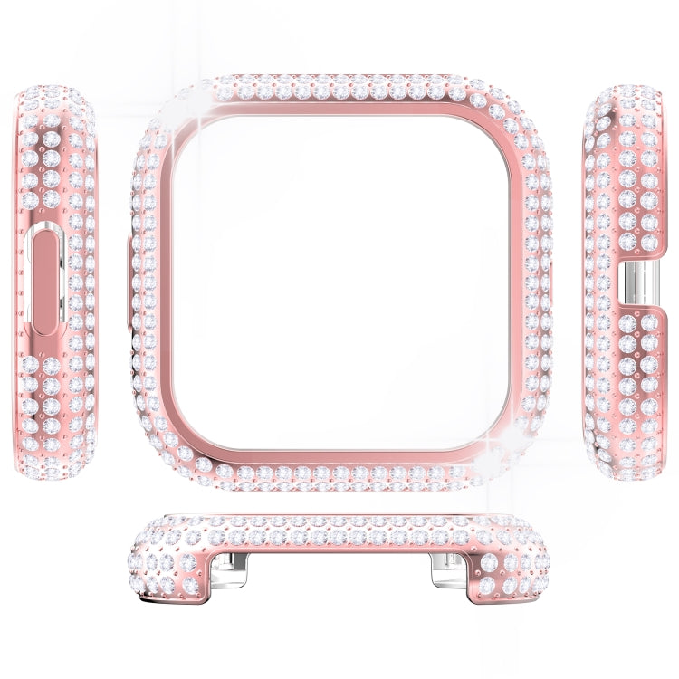 For Fitbit Versa 2 Diamond PC Half-pack Watch Case