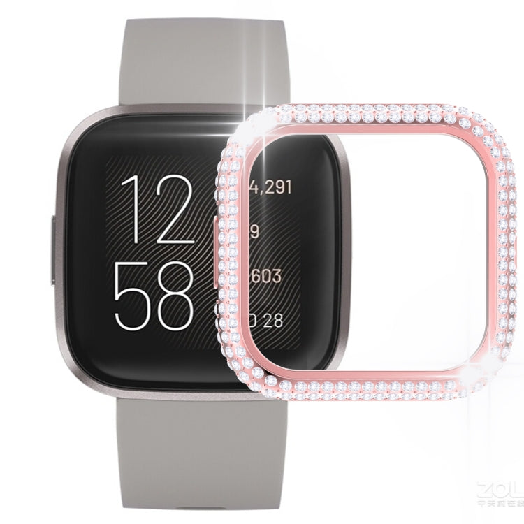 For Fitbit Versa 2 Diamond PC Half-pack Watch Case