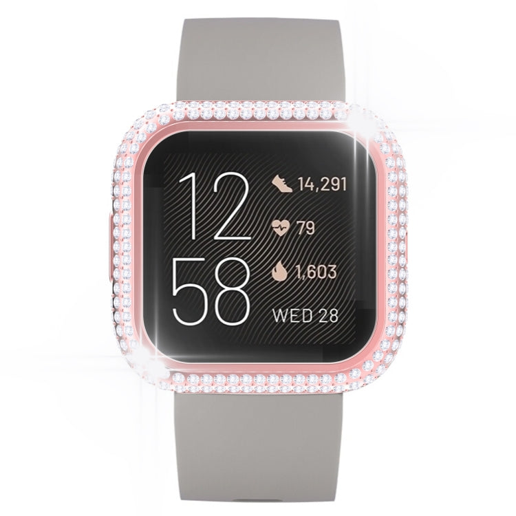 For Fitbit Versa 2 Diamond PC Half-pack Watch Case