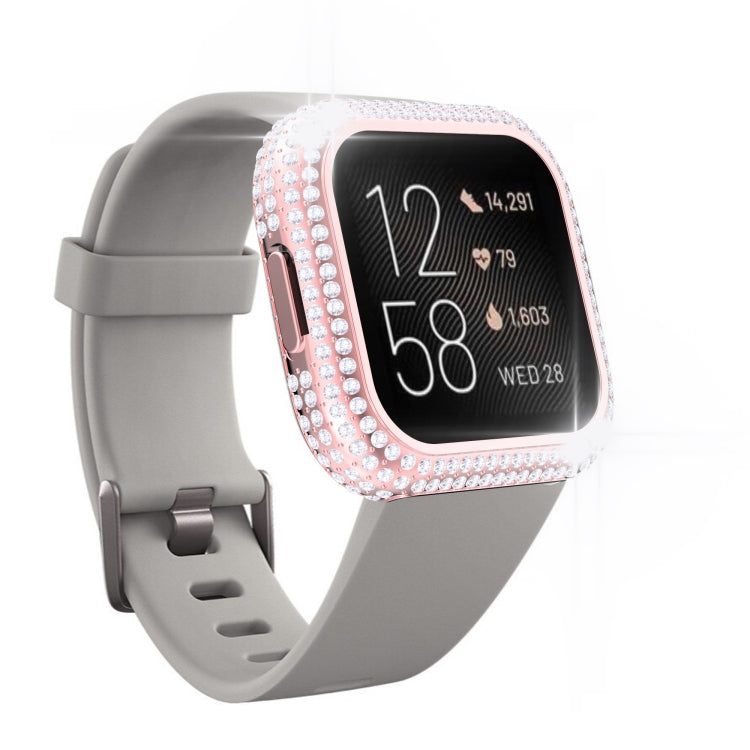 For Fitbit Versa 2 Diamond PC Half-pack Watch Case