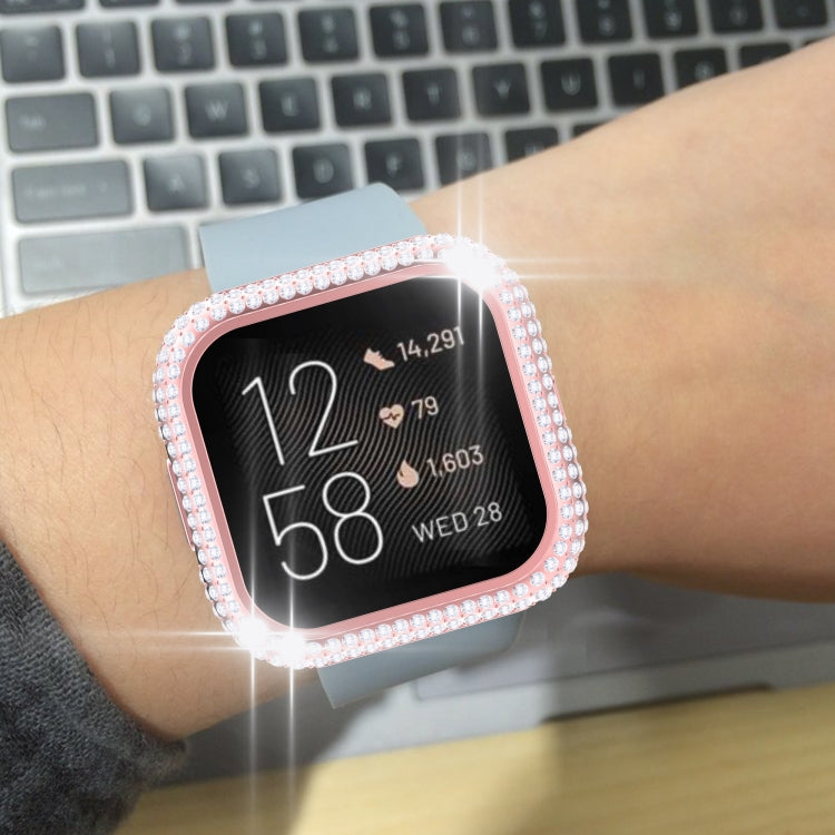 For Fitbit Versa 2 Diamond PC Half-pack Watch Case