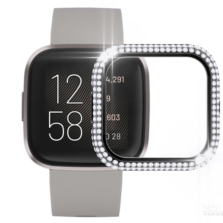 For Fitbit Versa 2 Diamond PC Half-pack Watch Case