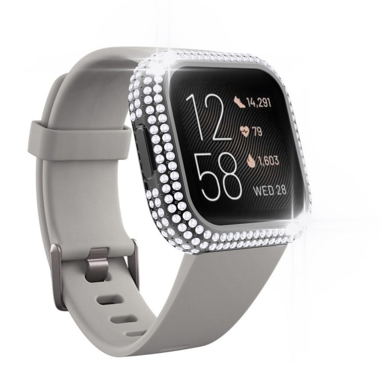For Fitbit Versa 2 Diamond PC Half-pack Watch Case