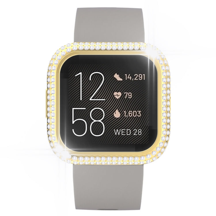 For Fitbit Versa 2 Diamond PC Half-pack Watch Case