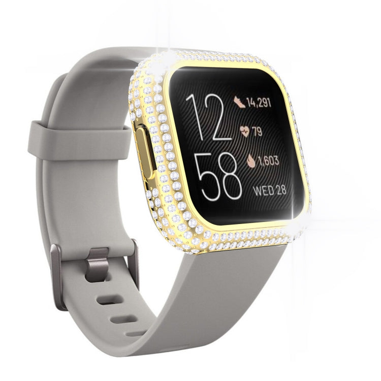 For Fitbit Versa 2 Diamond PC Half-pack Watch Case