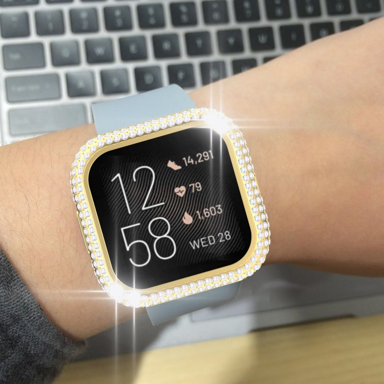 For Fitbit Versa 2 Diamond PC Half-pack Watch Case