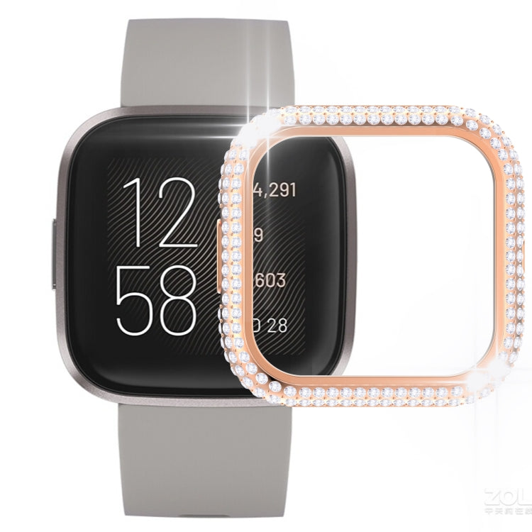 For Fitbit Versa 2 Diamond PC Half-pack Watch Case