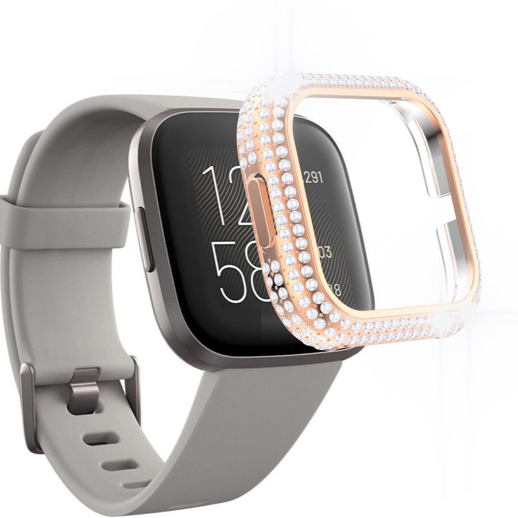 For Fitbit Versa 2 Diamond PC Half-pack Watch Case