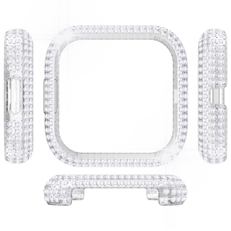 For Fitbit Versa 2 Diamond PC Half-pack Watch Case