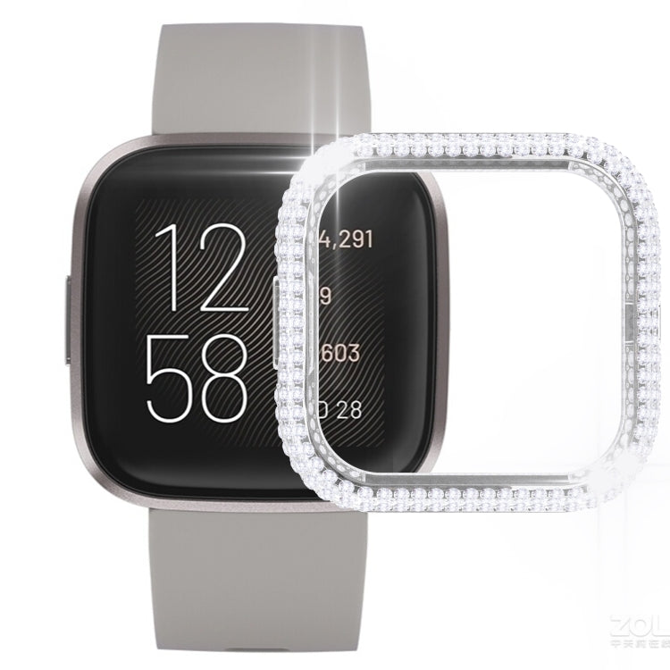 For Fitbit Versa 2 Diamond PC Half-pack Watch Case