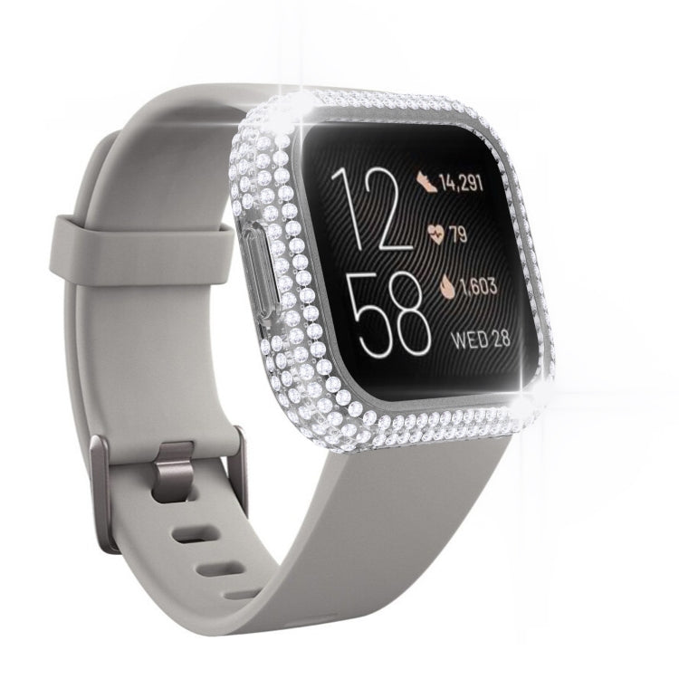 For Fitbit Versa 2 Diamond PC Half-pack Watch Case