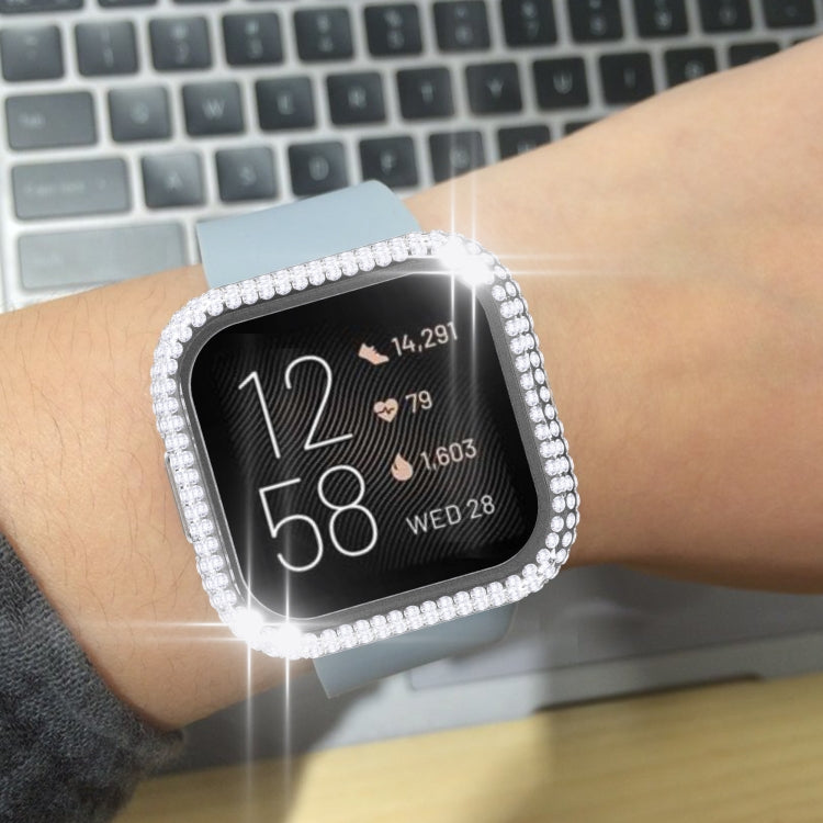 For Fitbit Versa 2 Diamond PC Half-pack Watch Case