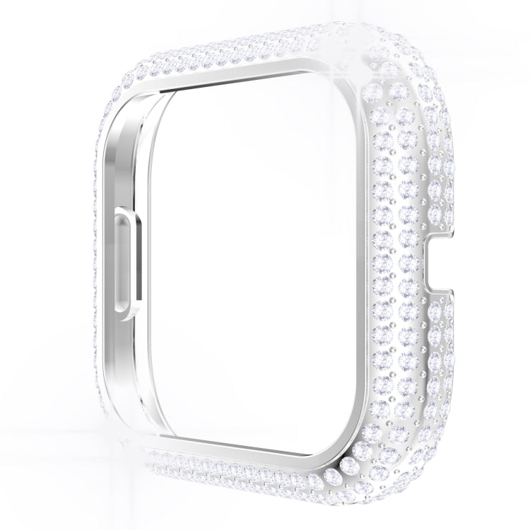 For Fitbit Versa 2 Diamond PC Half-pack Watch Case