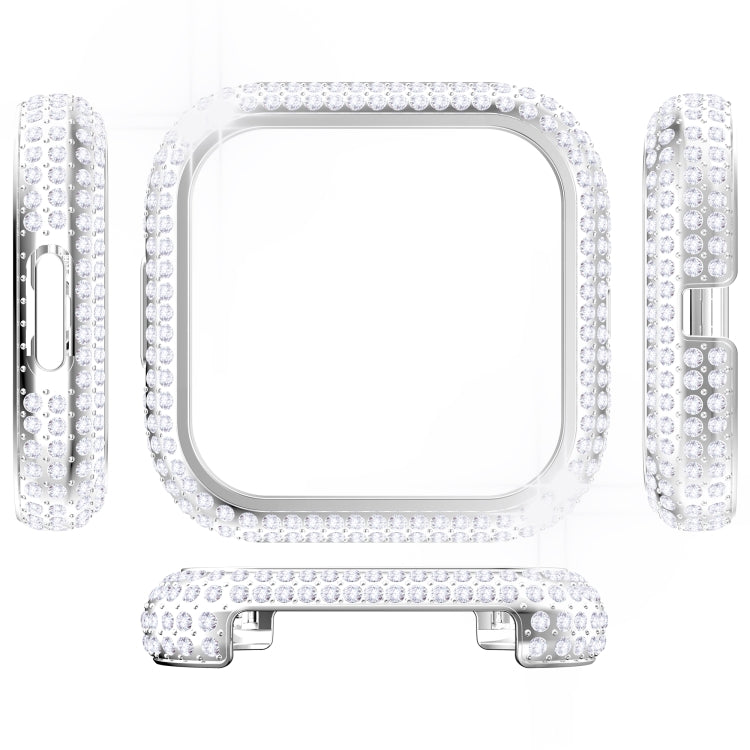 For Fitbit Versa 2 Diamond PC Half-pack Watch Case