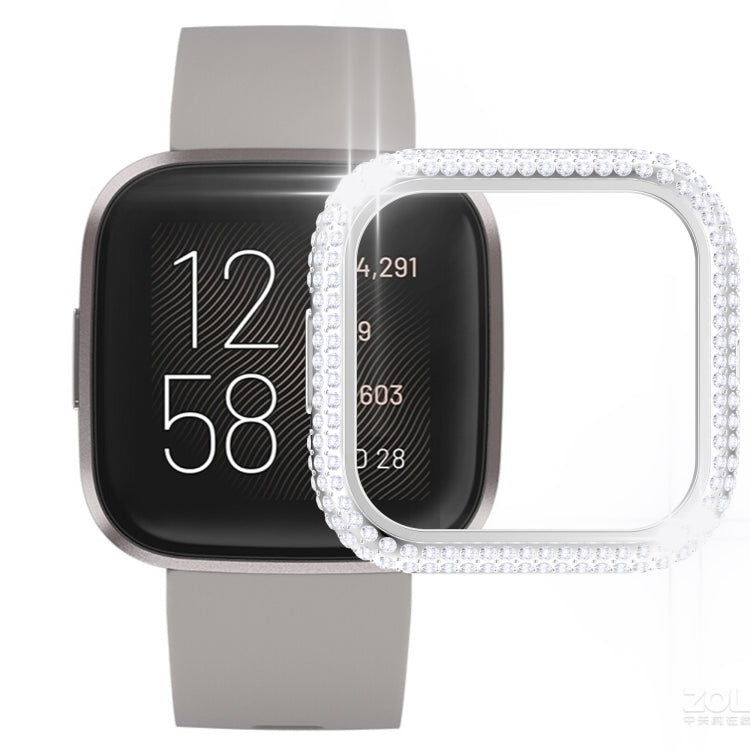 For Fitbit Versa 2 Diamond PC Half-pack Watch Case