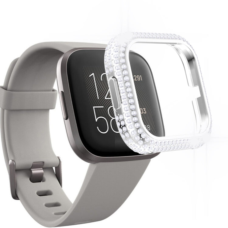 For Fitbit Versa 2 Diamond PC Half-pack Watch Case