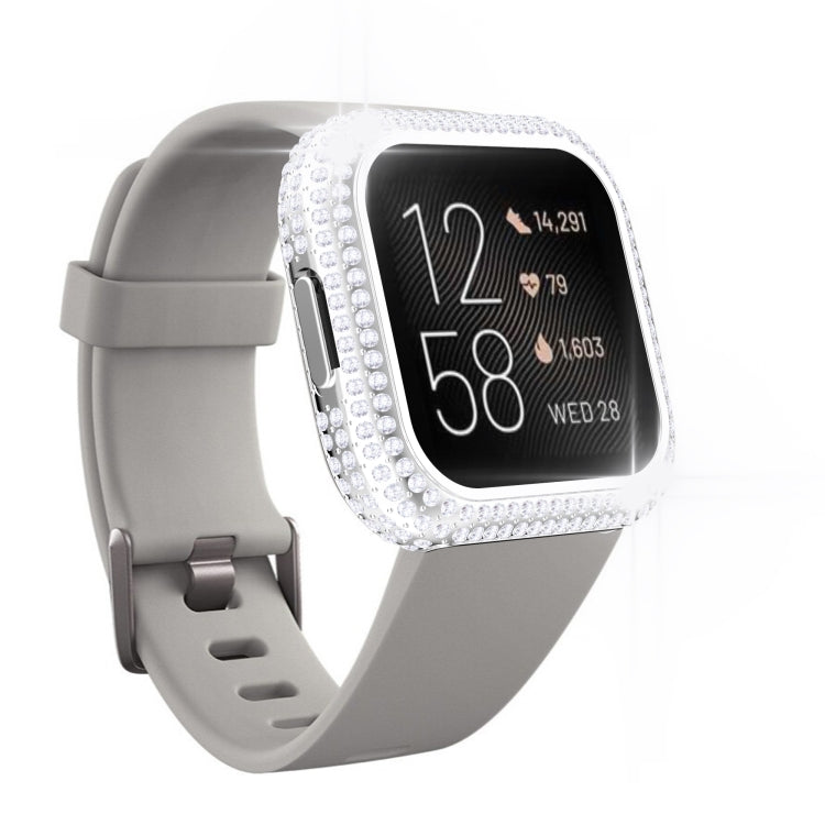 For Fitbit Versa 2 Diamond PC Half-pack Watch Case