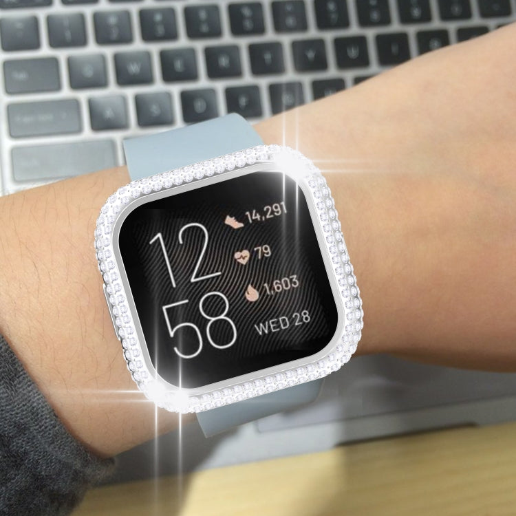 For Fitbit Versa 2 Diamond PC Half-pack Watch Case