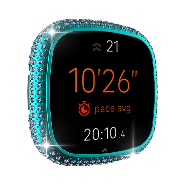 For Fitbit Versa 3 / Sense Diamond PC Half-pack Watch Case