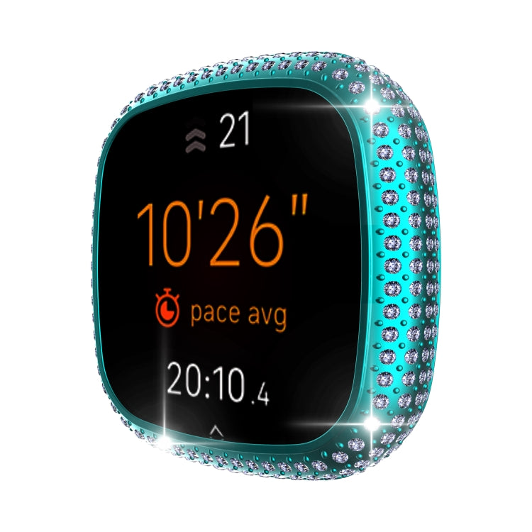 For Fitbit Versa 3 / Sense Diamond PC Half-pack Watch Case