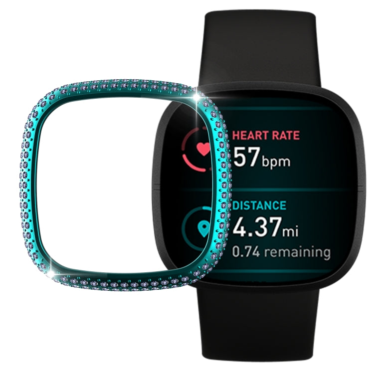 For Fitbit Versa 3 / Sense Diamond PC Half-pack Watch Case