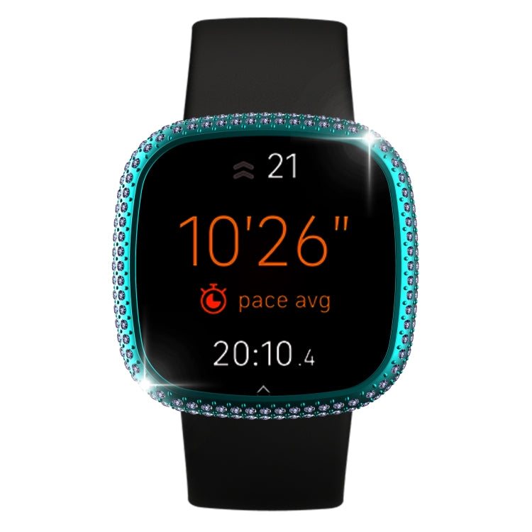 For Fitbit Versa 3 / Sense Diamond PC Half-pack Watch Case