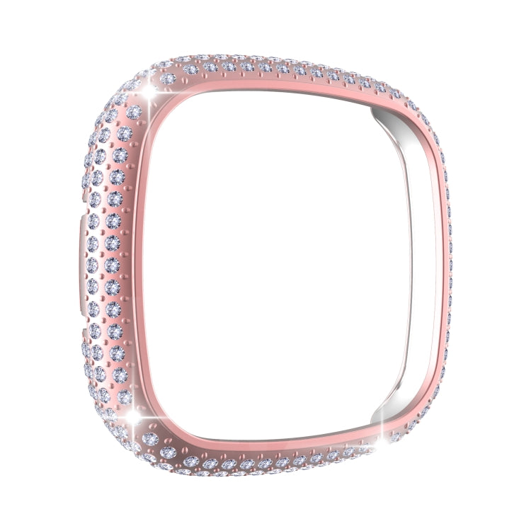 For Fitbit Versa 3 / Sense Diamond PC Half-pack Watch Case