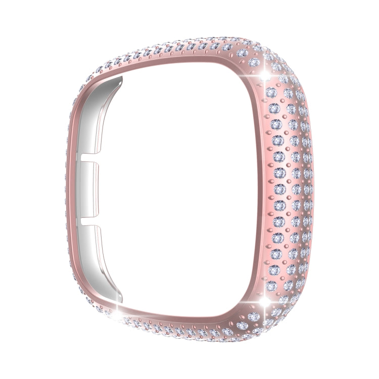 For Fitbit Versa 3 / Sense Diamond PC Half-pack Watch Case