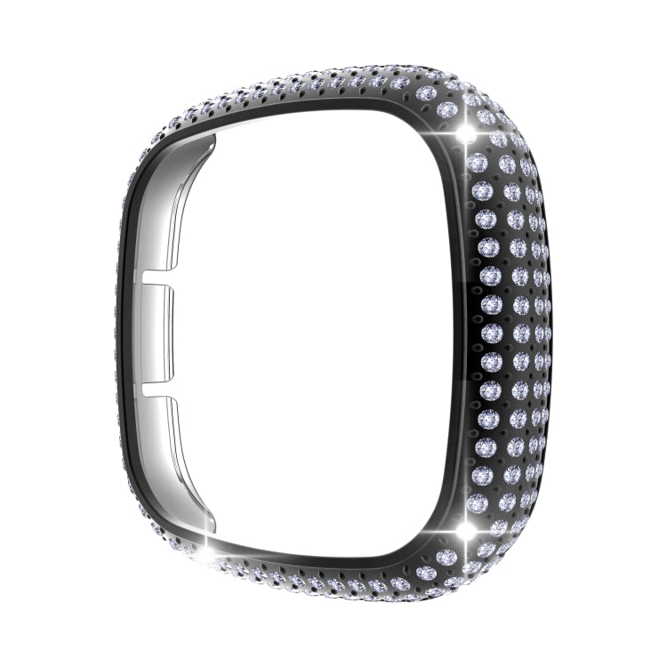 For Fitbit Versa 3 / Sense Diamond PC Half-pack Watch Case