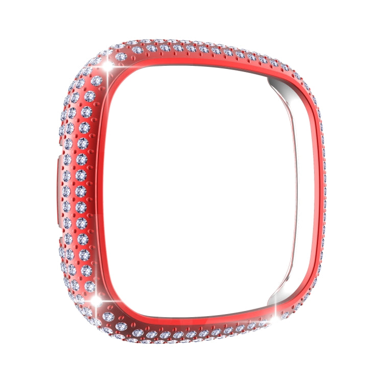 For Fitbit Versa 3 / Sense Diamond PC Half-pack Watch Case