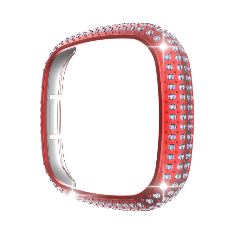 For Fitbit Versa 3 / Sense Diamond PC Half-pack Watch Case