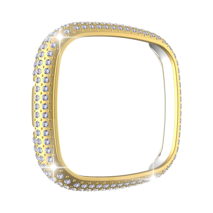 For Fitbit Versa 3 / Sense Diamond PC Half-pack Watch Case