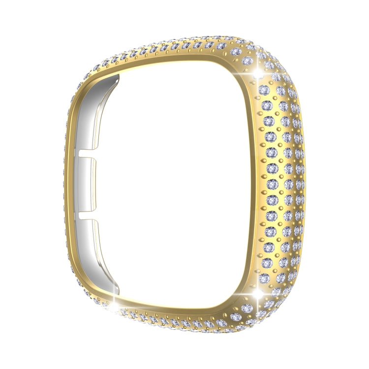 For Fitbit Versa 3 / Sense Diamond PC Half-pack Watch Case