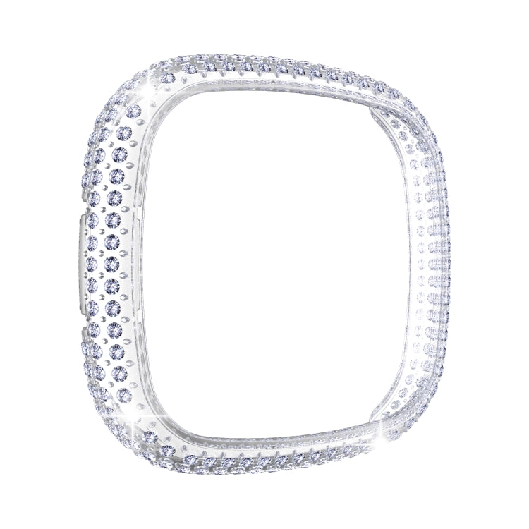 For Fitbit Versa 3 / Sense Diamond PC Half-pack Watch Case